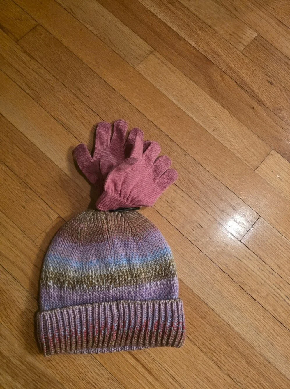 Wonder Nation Knit Hat And Mittens Set